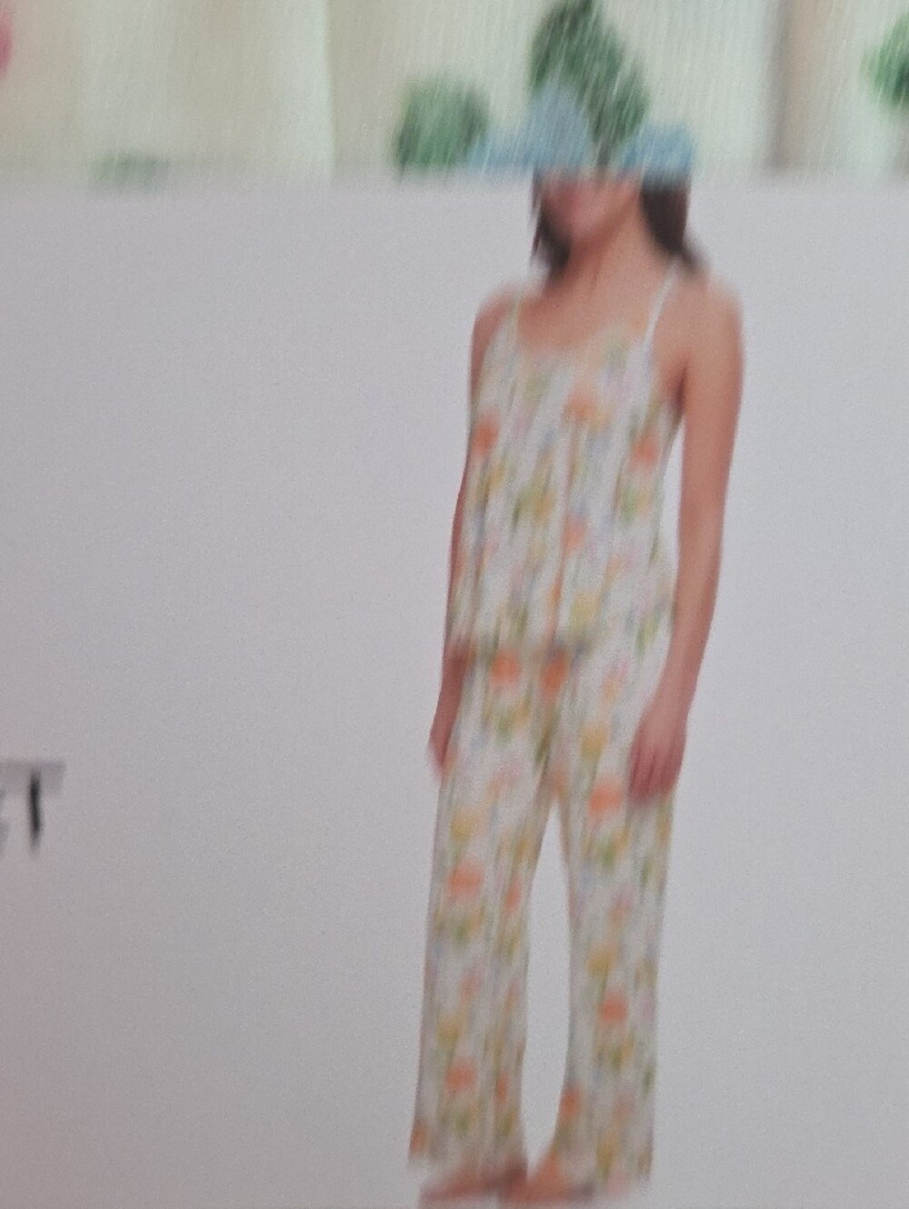 WILDFOX White Multi Floral & Citrus Tank and Pant Pajama Set NWT XL - Picture 5 of 6